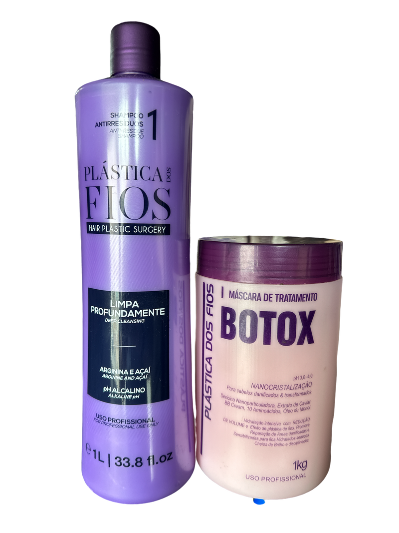 Plastica dos Fios Hair Hydrating Btox Treatment  Kit