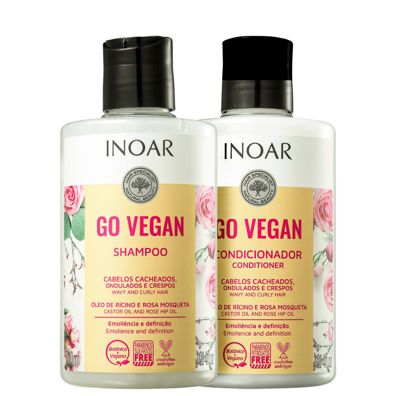 Inoar Go Vegan Curls Duo Kit 2 x 300ml - Keratinbeauty